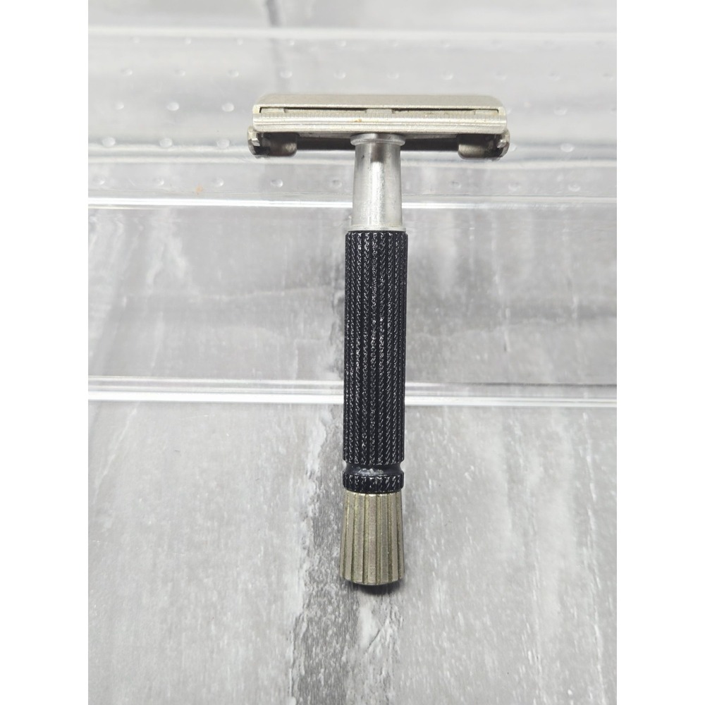 Gillette Black Handle Super Speed‎ Vintage Double Edge Safety Razor - 1960's 04